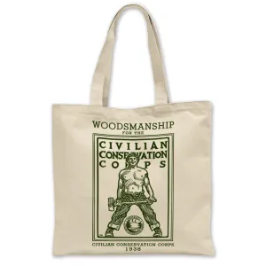 CCC (Civilian Conservation Corps) Woodsmanship Tote Bag