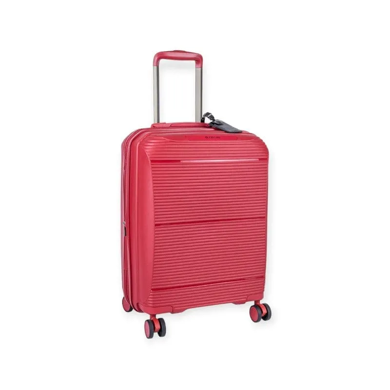 Cellini Qwest 4 Wheel  Carry On Trolley Red