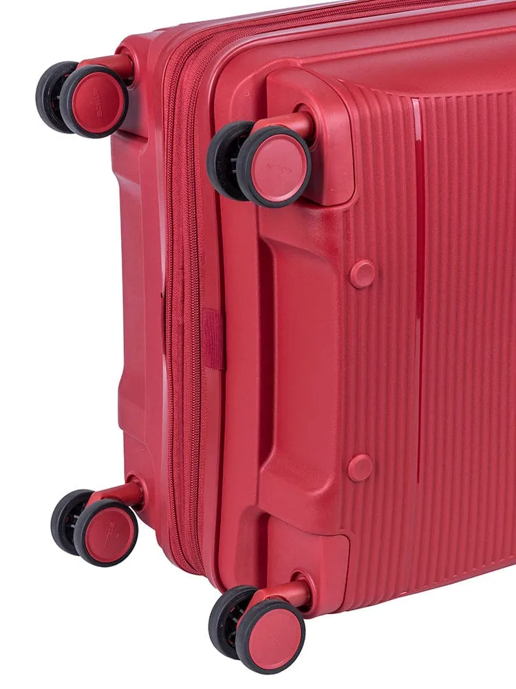 Cellini Qwest 4 Wheel  Carry On Trolley Red