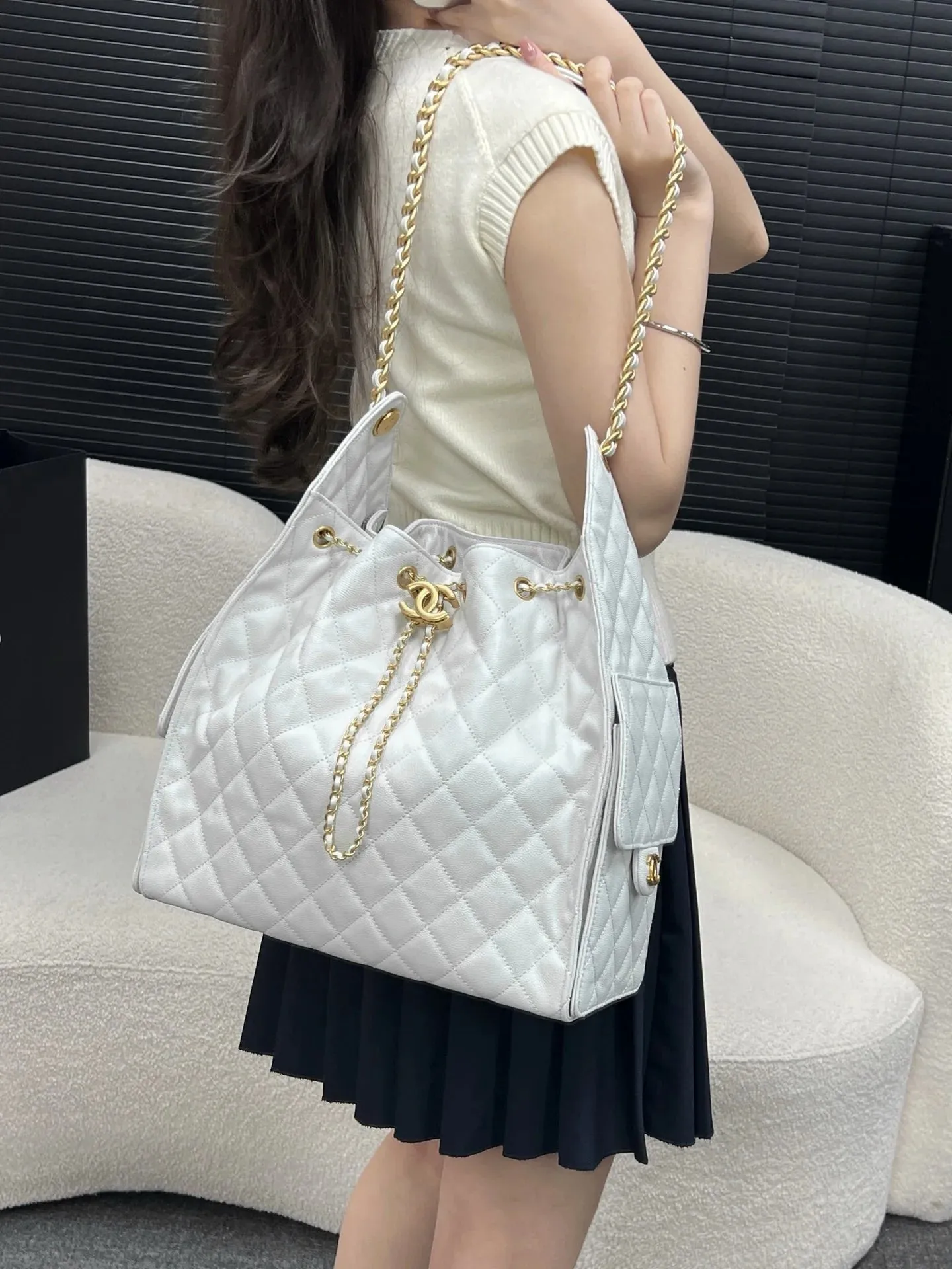 Chanel 25C Large Hobo Travel Bag