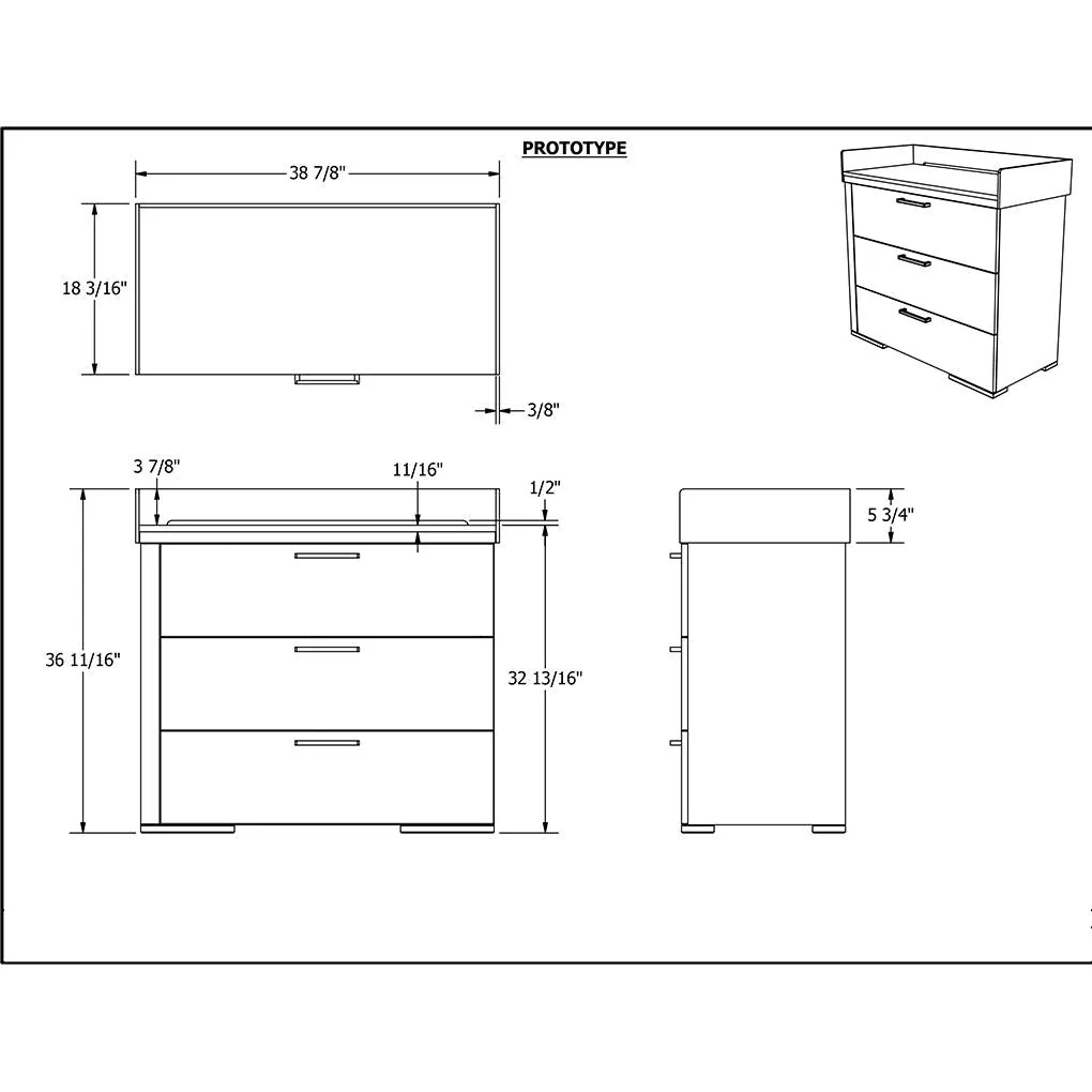 Changing table above ALPINE PALE GRAY and WHITE