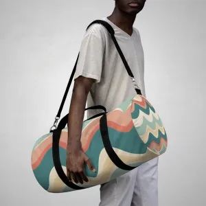 Chevron Print Duffel Travel Bag