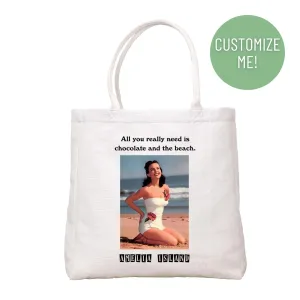 Chocolate And The Beach Tote Bag