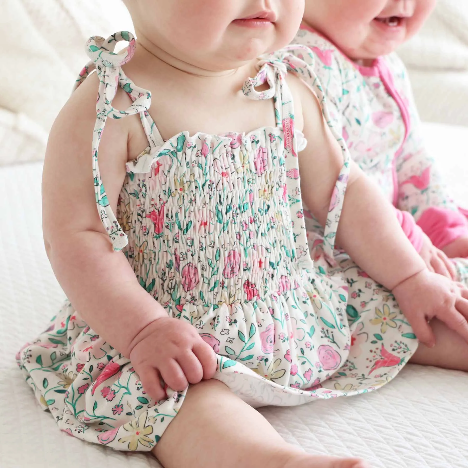 CL Smocked Twirl Bodysuit | Paris Petals