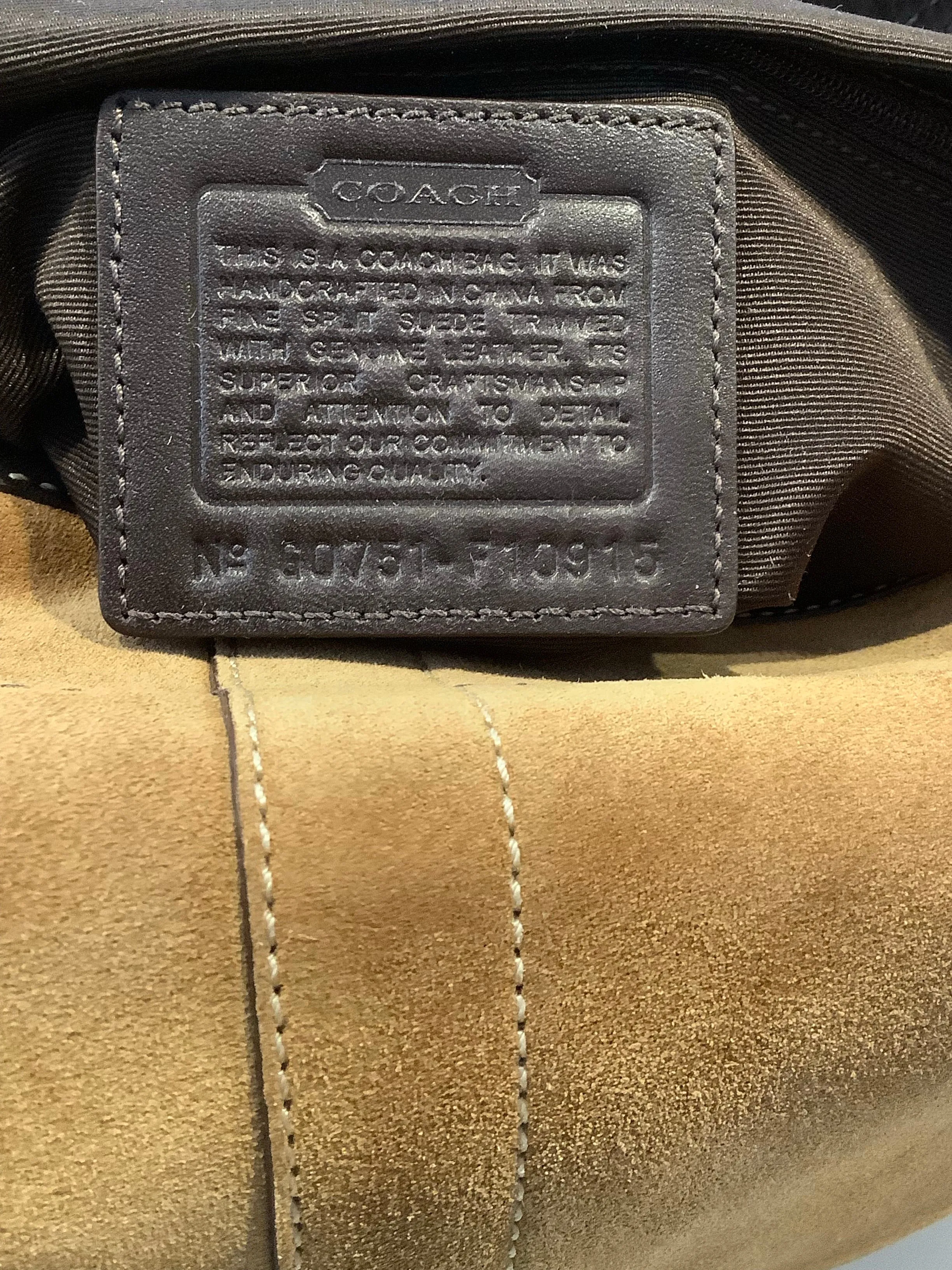 Coach Suede Hobo