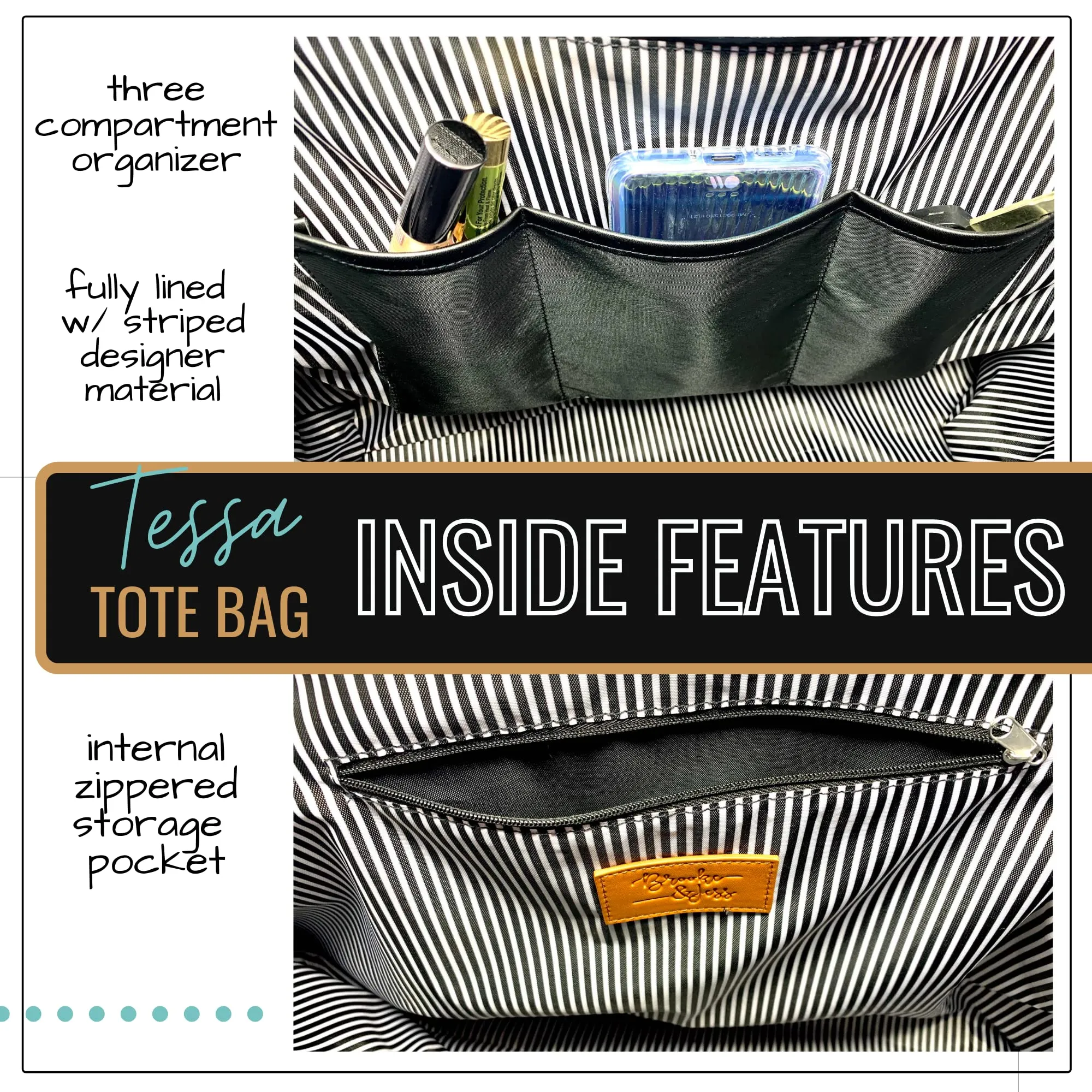 Coffee Scrubs Tessa Teal Tote Bag for Medical Workers