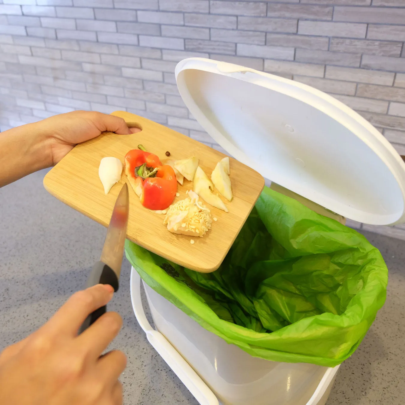 Compostable Food Scrap Bags<br>3 Gallon x4