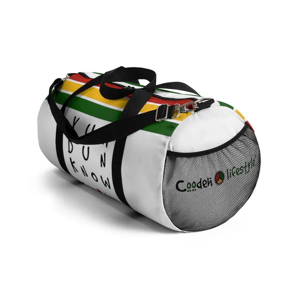 Coodeh Duffel Bag (YuhDunKnow-WHT)