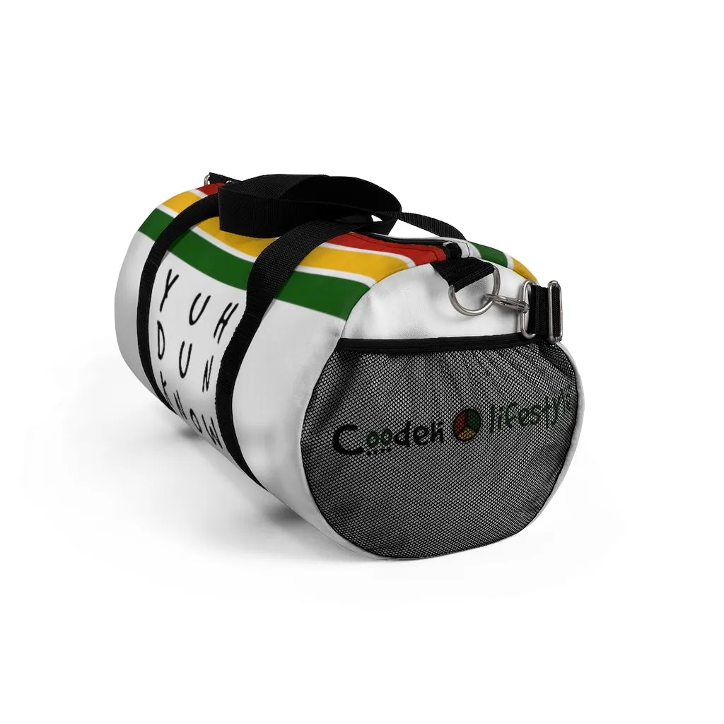 Coodeh Duffel Bag (YuhDunKnow-WHT)