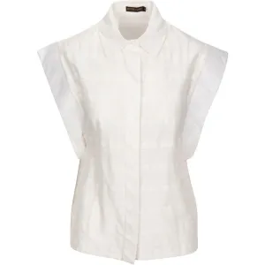Cotton Structured sleeves blouse