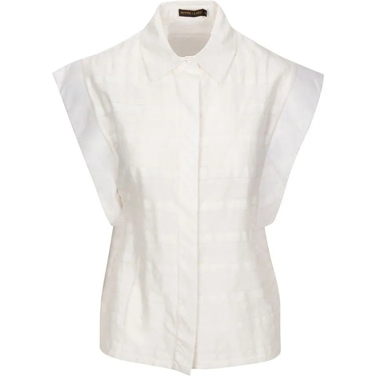 Cotton Structured sleeves blouse
