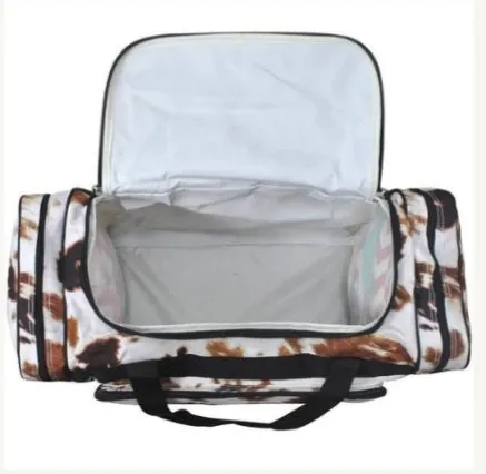 Cow print duffel bag 23 inch