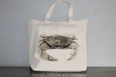 Crab Tote Bag Large