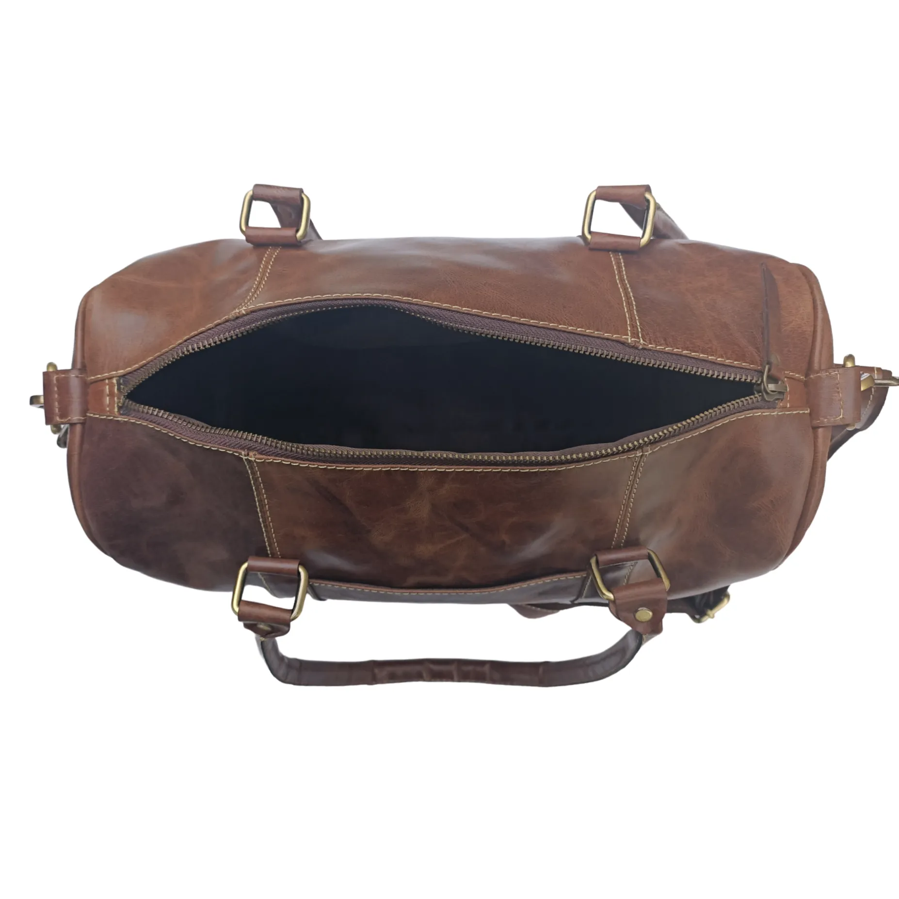 Crazy Horse Leather Mini Duffel  Bag