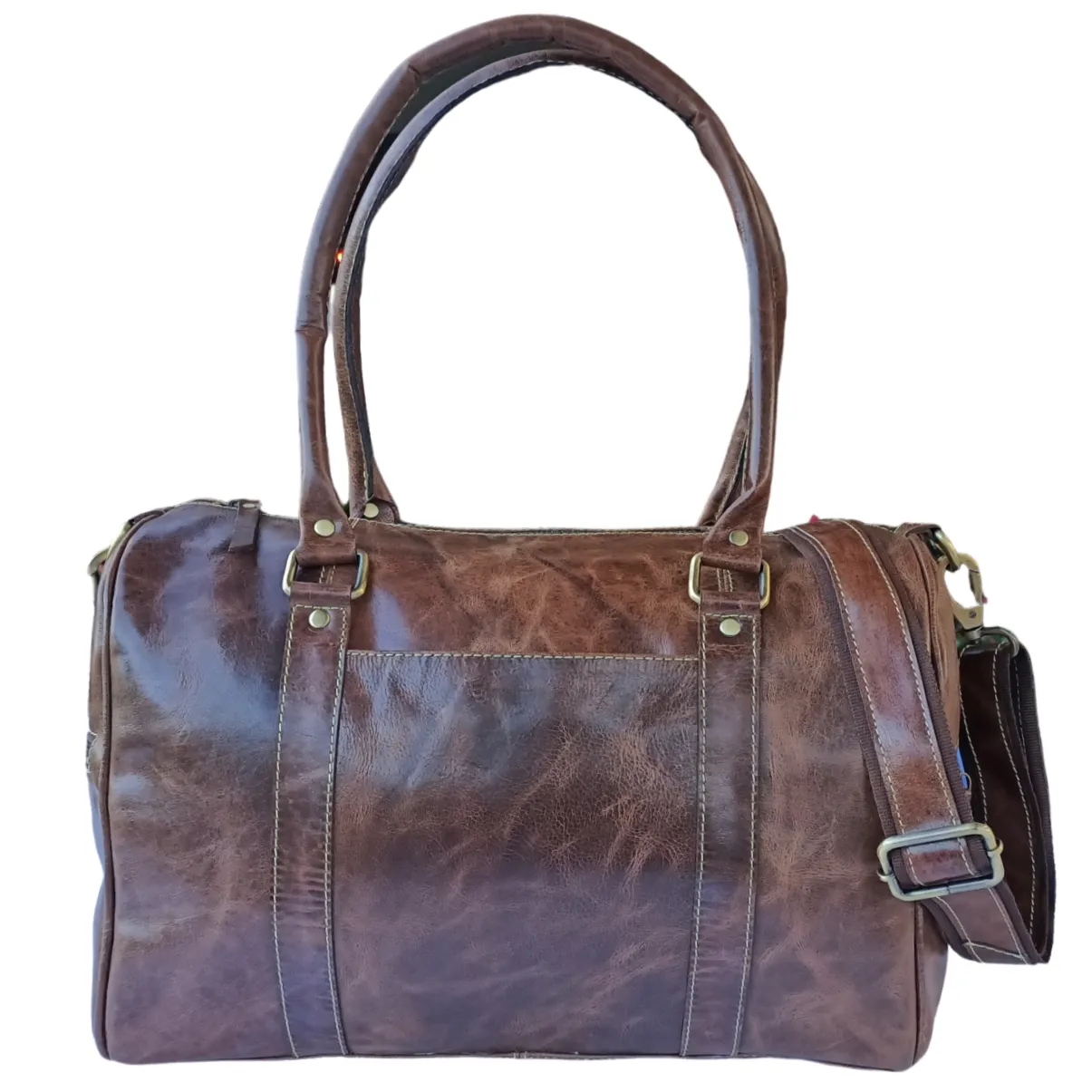 Crazy Horse Leather Mini Duffel  Bag