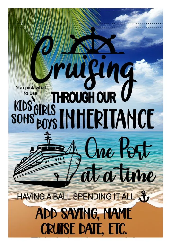 Cruise Door Decoration,  Cruise Essentials, Funny Cruise Door Sign, Anniversary Cruise, Family Trip