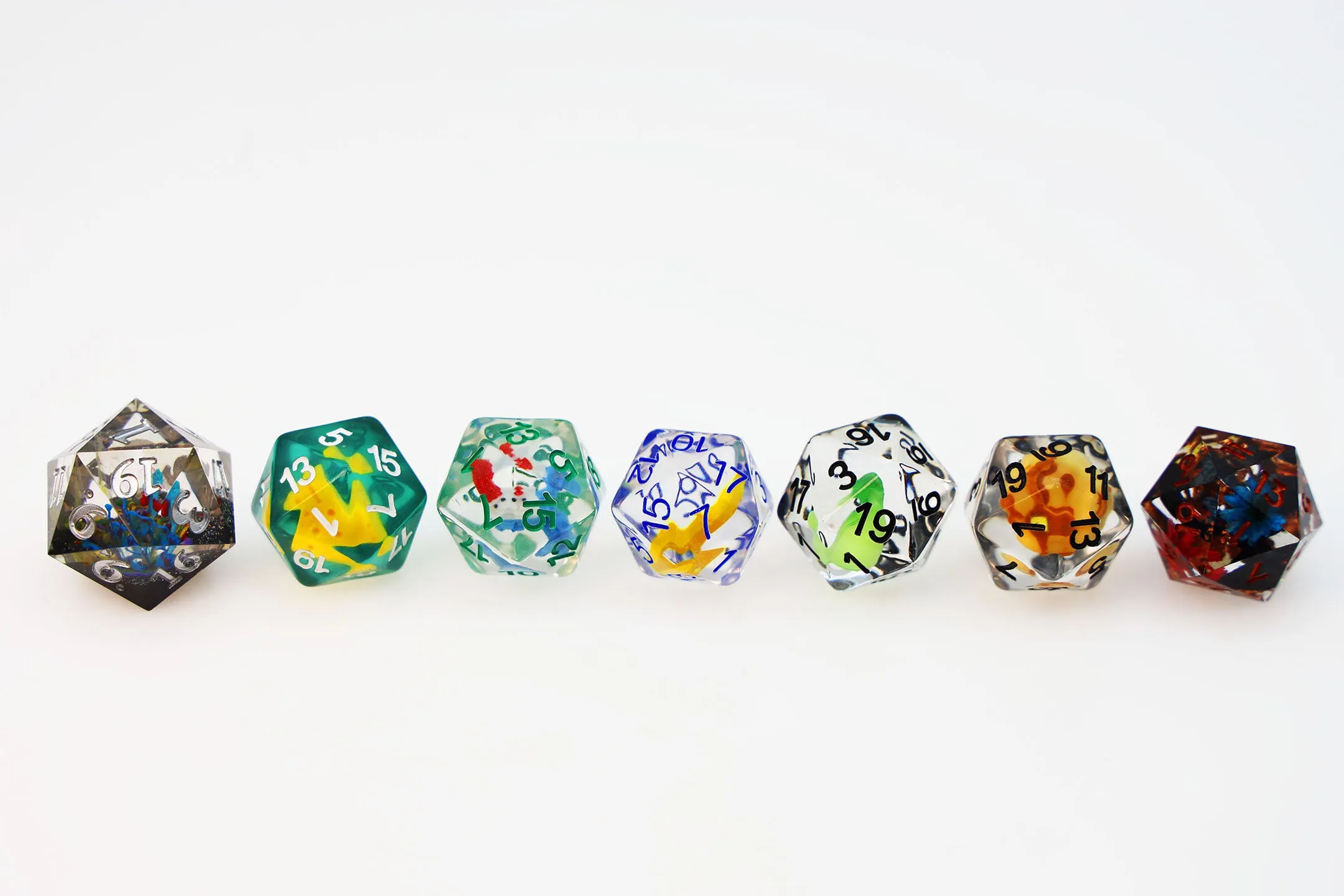 Custom Inclusion Resin Single Dice