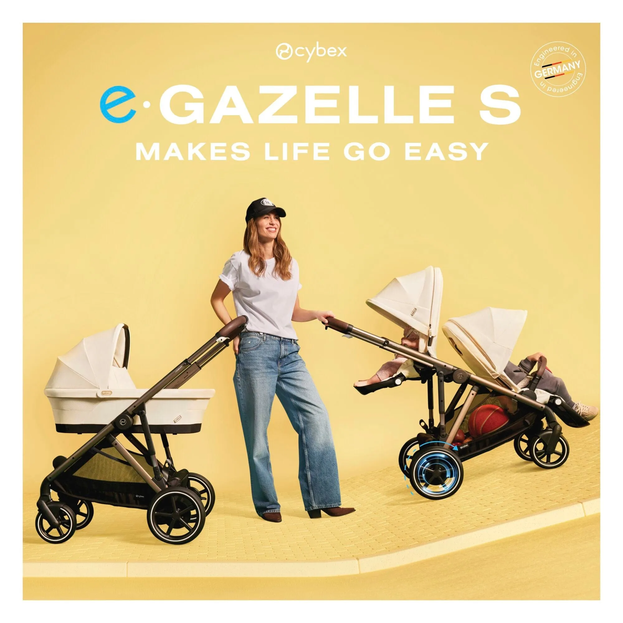 Cybex eGazelle S Pushchair 2024 - Moon Black
