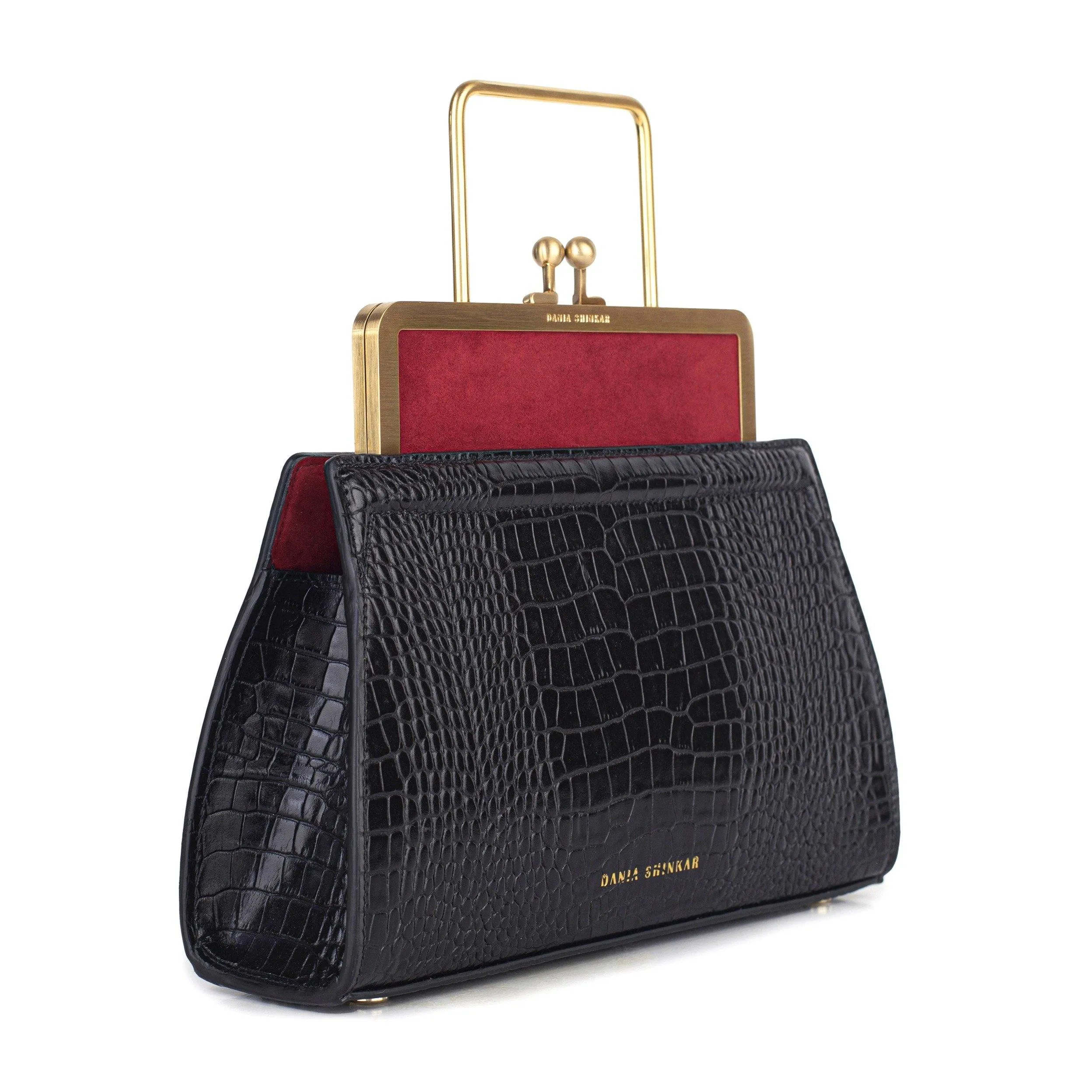 DANA RUBY AND BLACK BAG