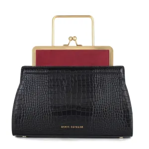 DANA RUBY AND BLACK BAG