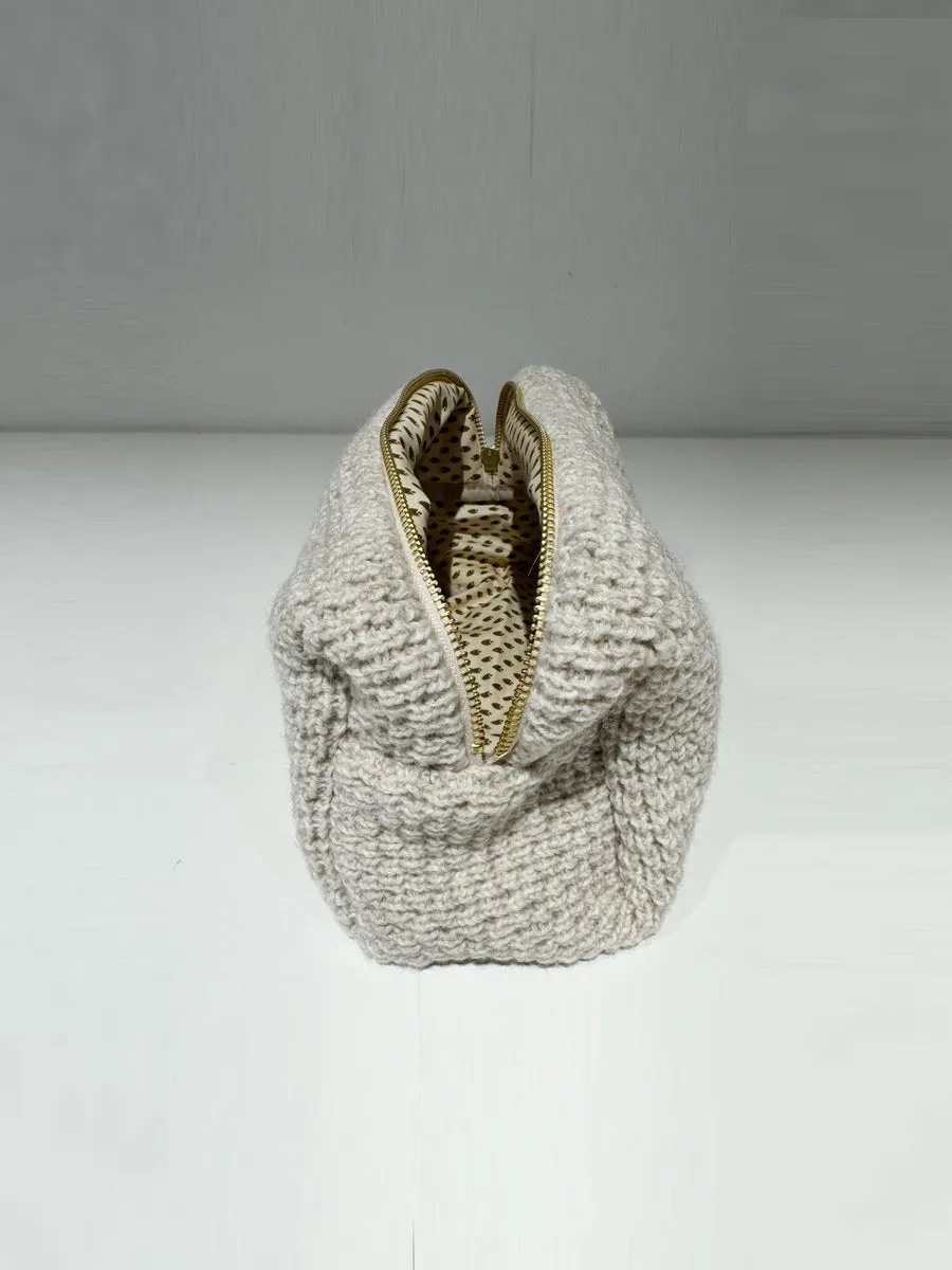Danielle Toiletry Bag - Light Melange Sand