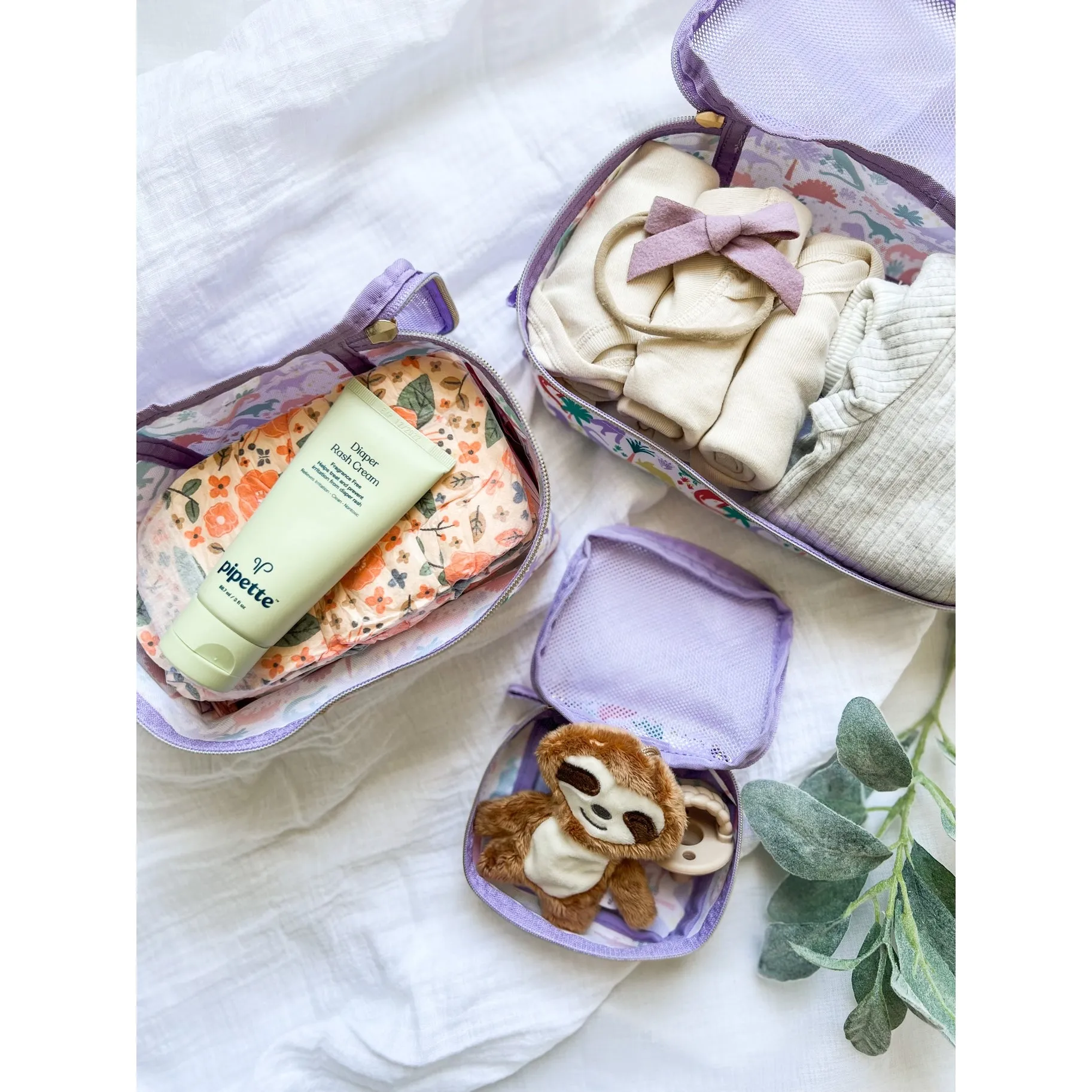 Darling Dinos Diaper Bag Packing Cubes