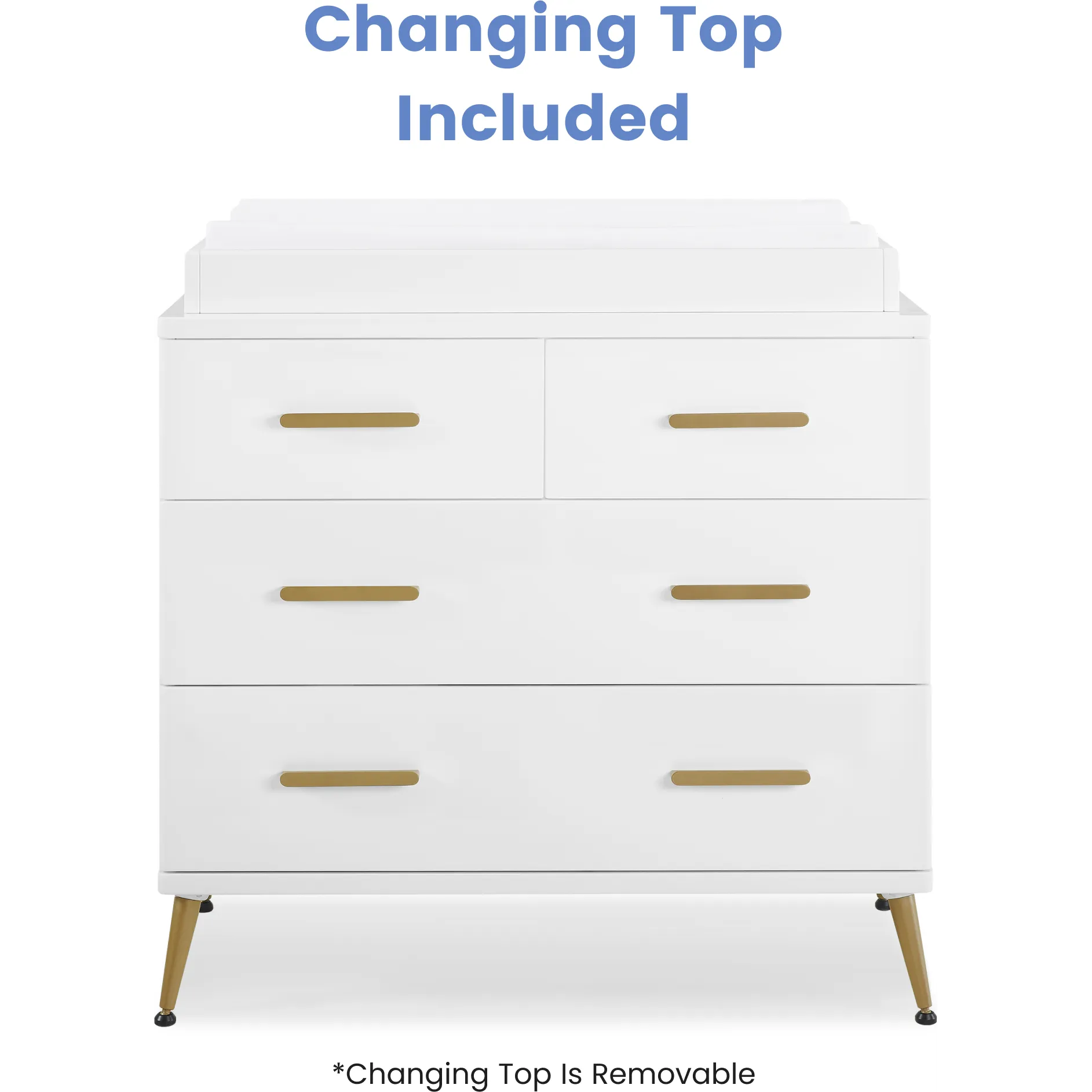 Delta Children Sloane 4-Drawer Dresser with Changing Top