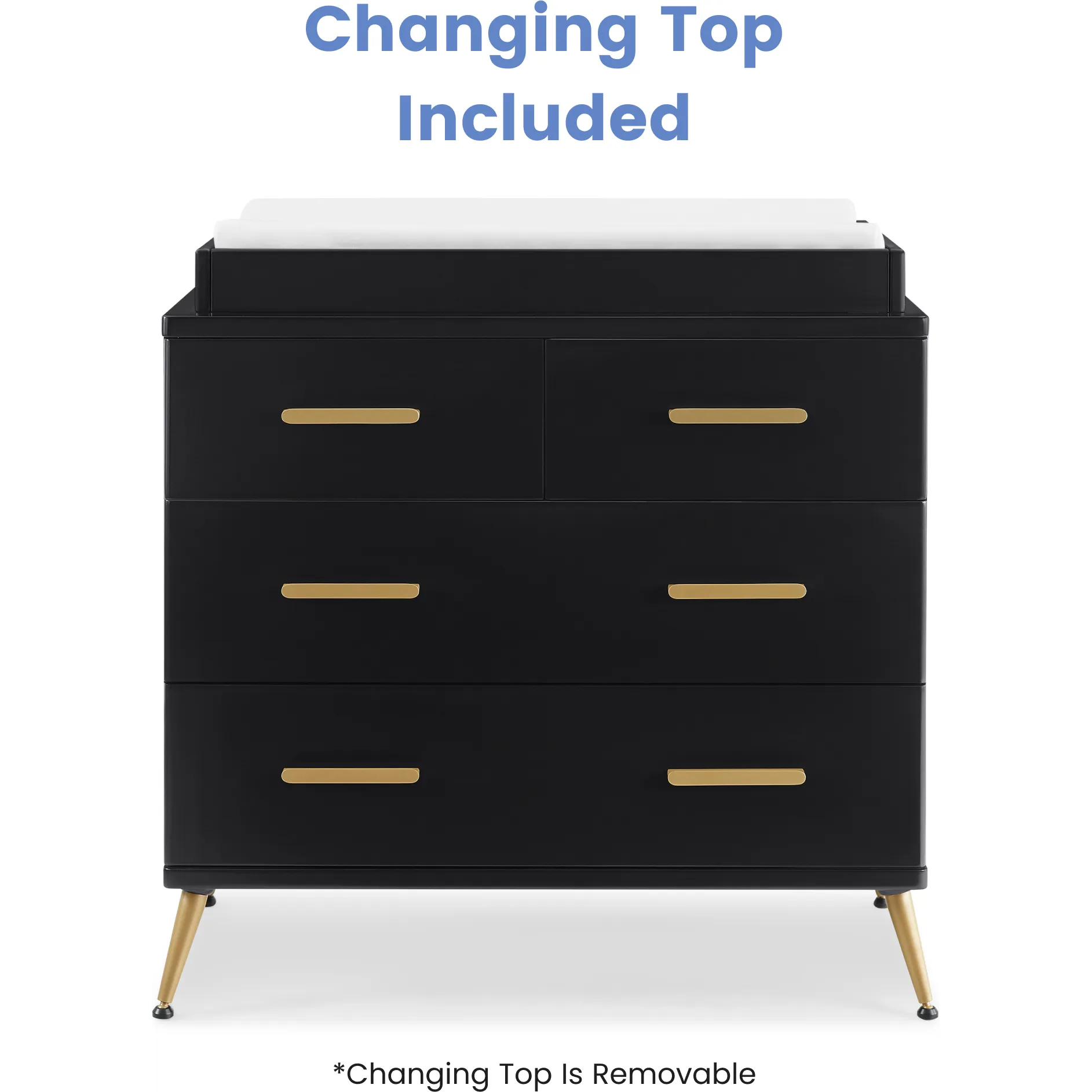 Delta Children Sloane 4-Drawer Dresser with Changing Top