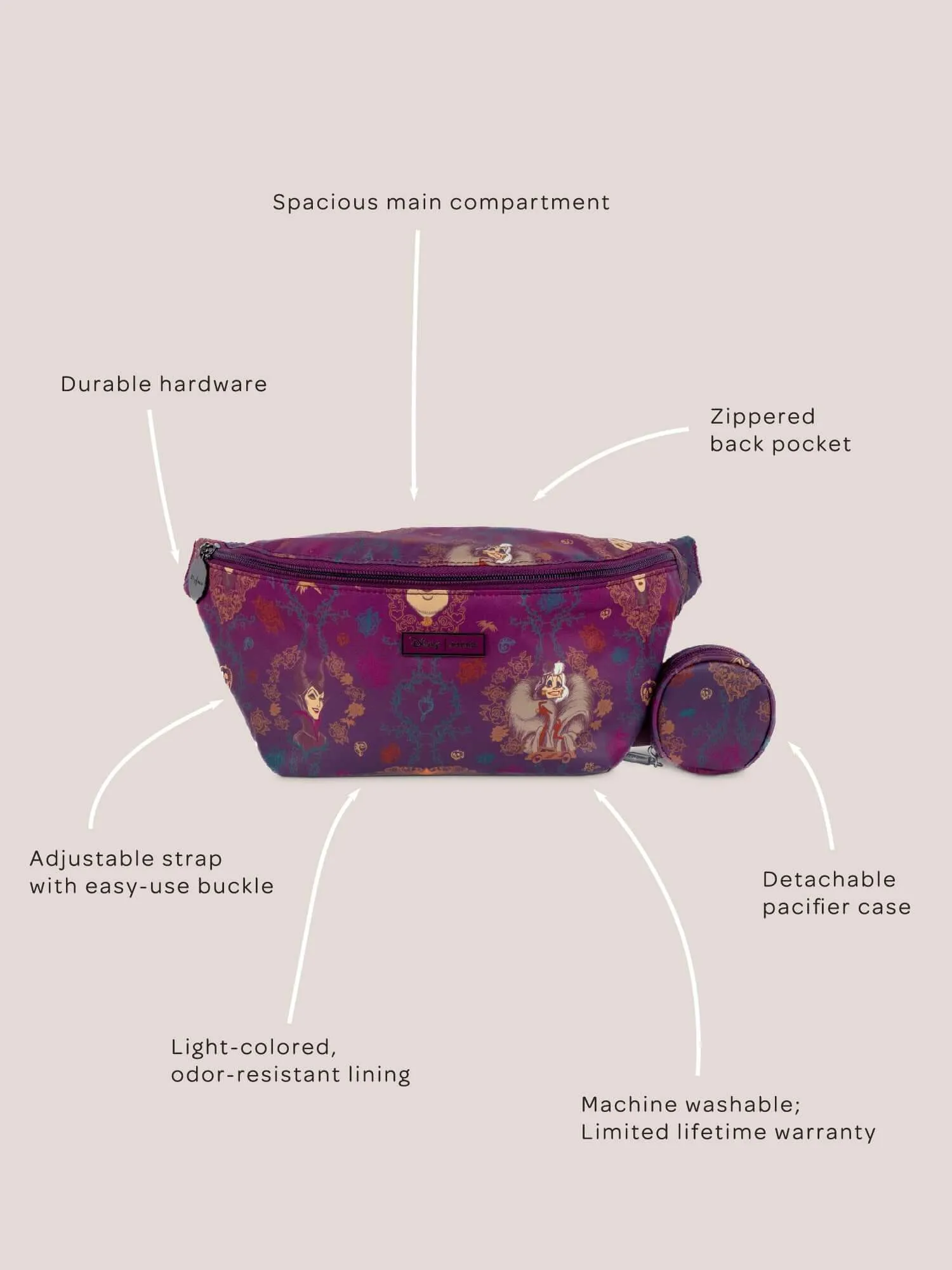 Disney Villains Park Pack Crossbody Bag | Dark Purple