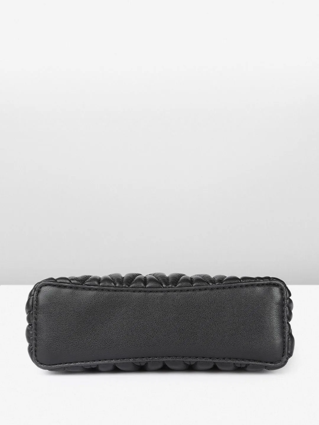 DressBerry Structured Hobo Bag with Quilted Detail