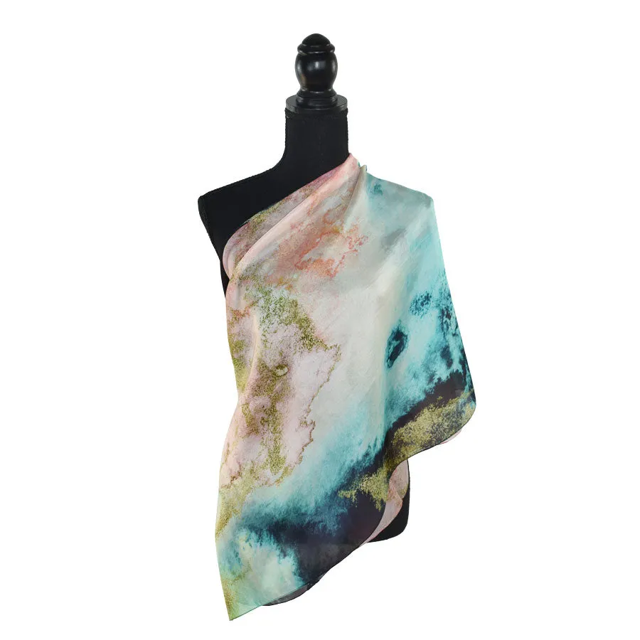 Dupatta Designs Wanderlust Abstract Silk Scarf