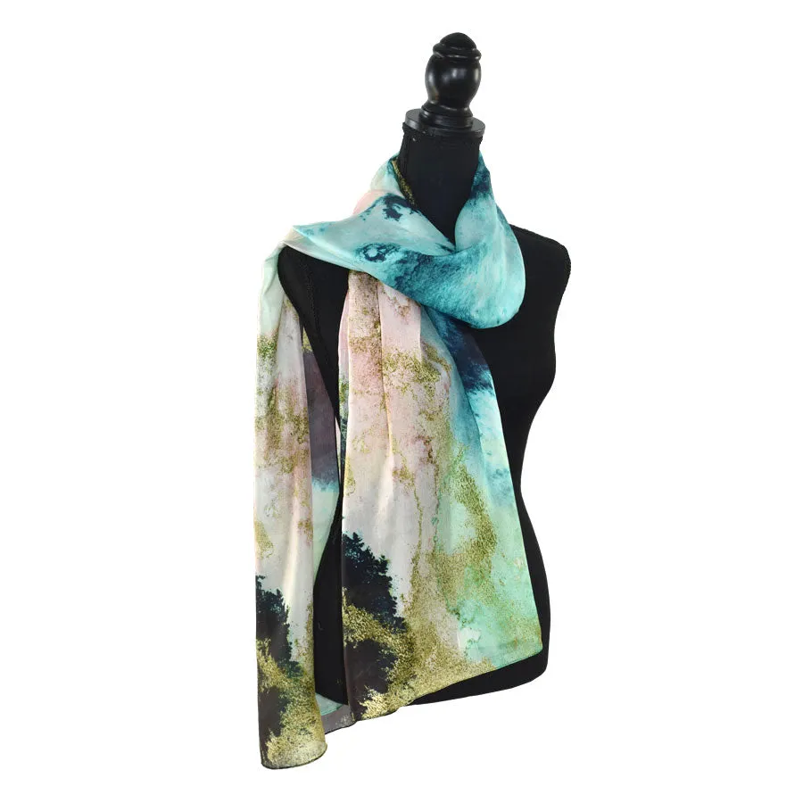 Dupatta Designs Wanderlust Abstract Silk Scarf