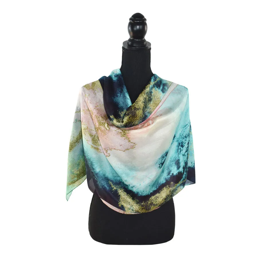Dupatta Designs Wanderlust Abstract Silk Scarf
