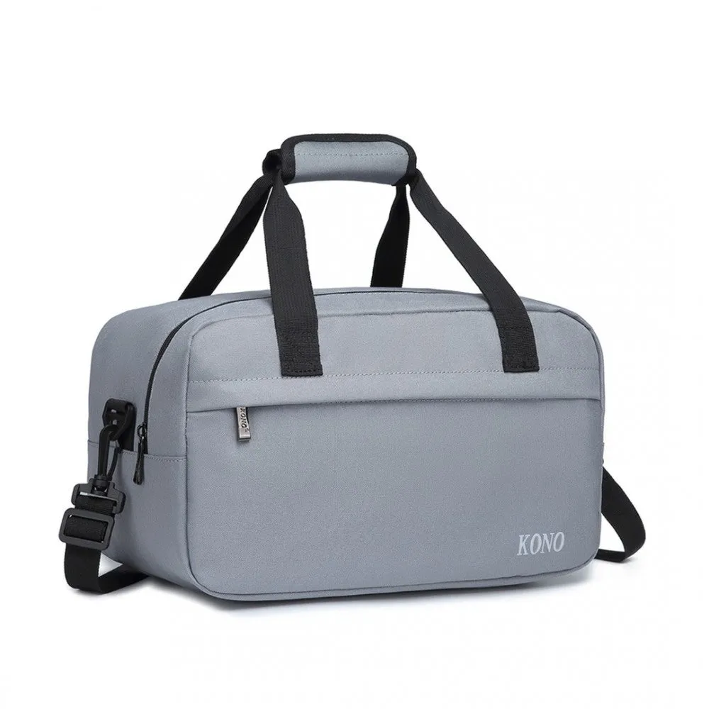 E1960s - Kono Lightweight Multi Purpose Unisex Sports Travel Duffel Bag - Black