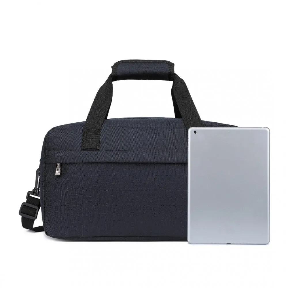 E1960s - Kono Lightweight Multi Purpose Unisex Sports Travel Duffel Bag - Black