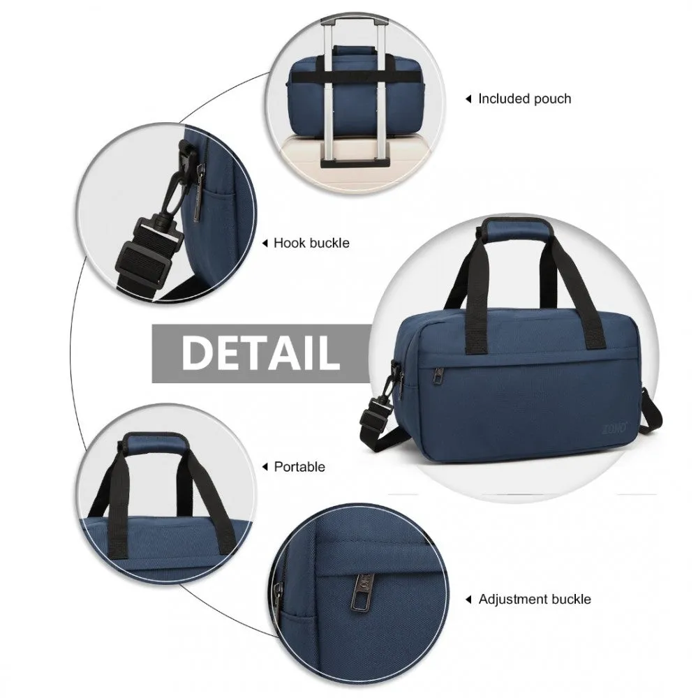 E1960s - Kono Lightweight Multi Purpose Unisex Sports Travel Duffel Bag - Black