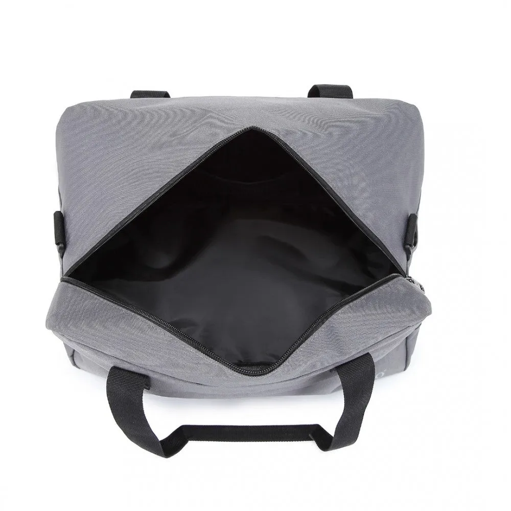 E1960s - Kono Lightweight Multi Purpose Unisex Sports Travel Duffel Bag - Black