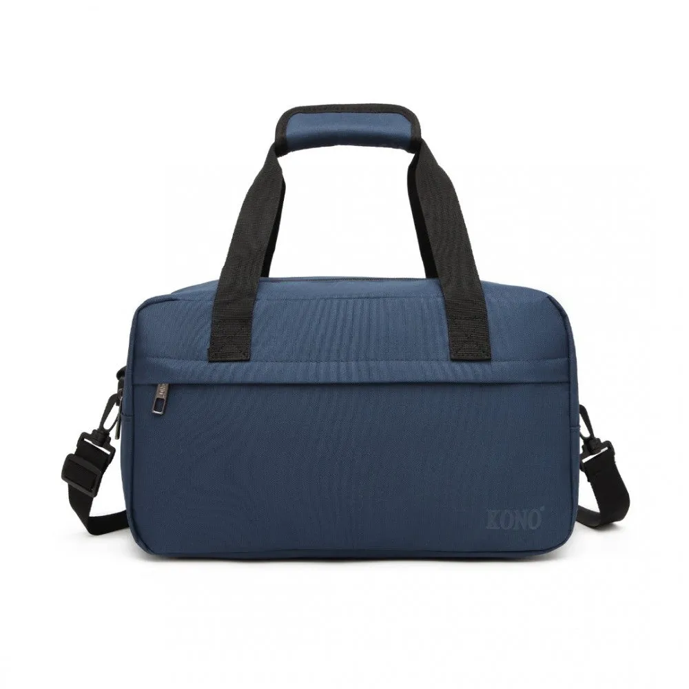 E1960s - Kono Lightweight Multi Purpose Unisex Sports Travel Duffel Bag - Black
