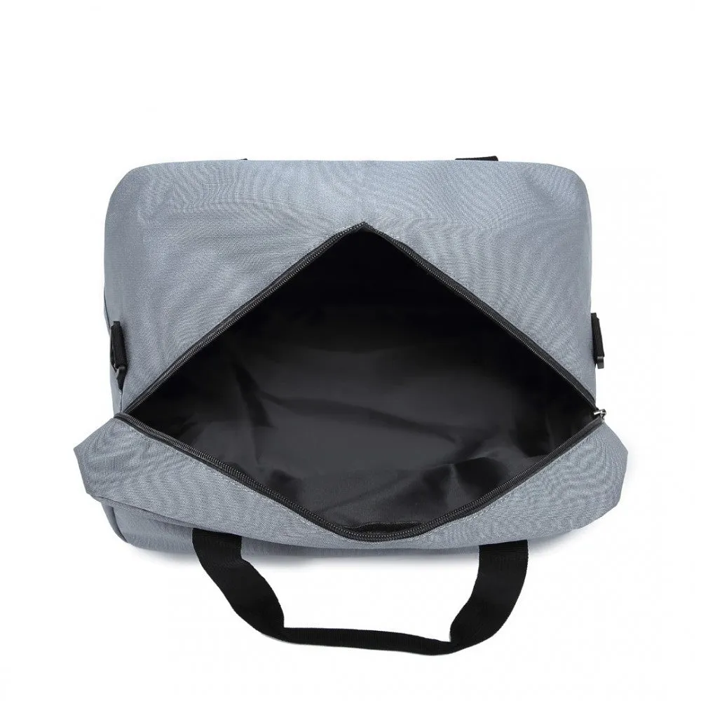 E1960s - Kono Lightweight Multi Purpose Unisex Sports Travel Duffel Bag - Black
