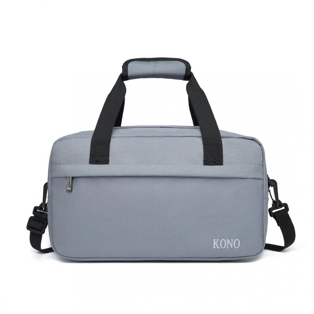 E1960s - Kono Lightweight Multi Purpose Unisex Sports Travel Duffel Bag - Black