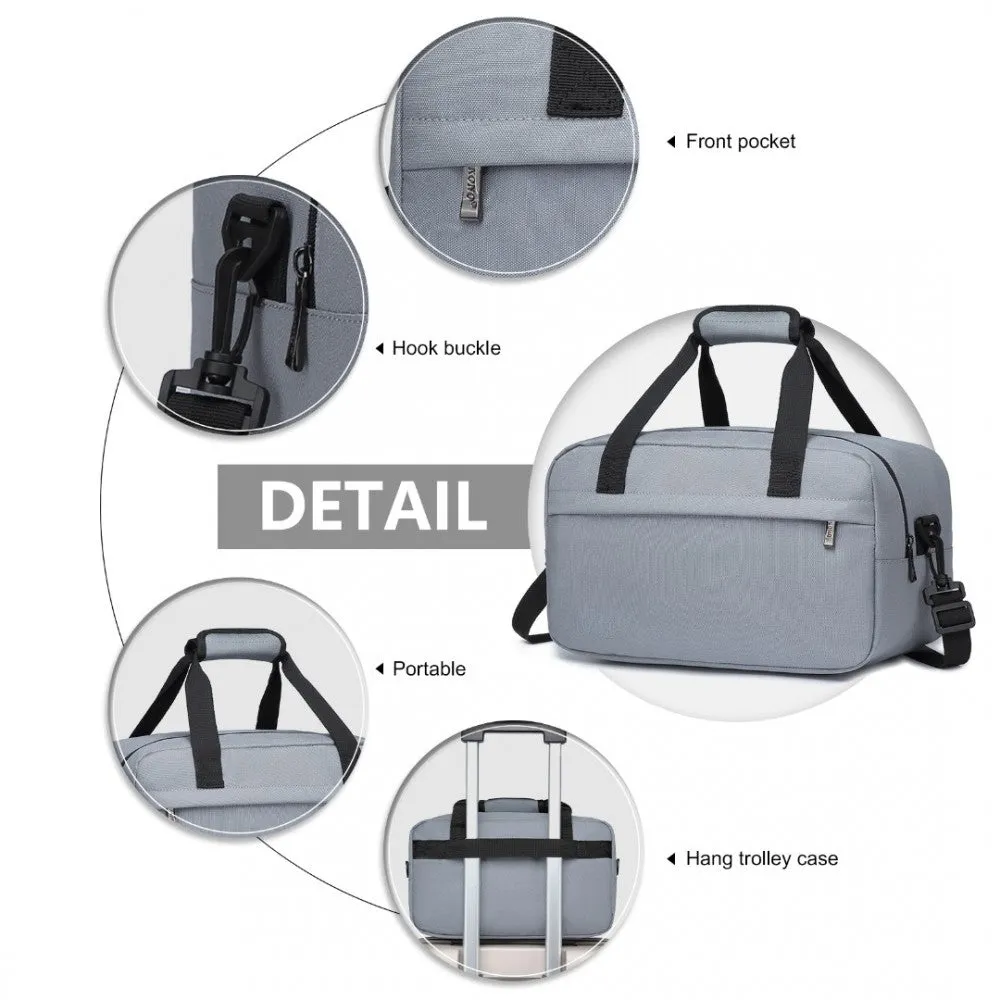 E1960s - Kono Lightweight Multi Purpose Unisex Sports Travel Duffel Bag - Black