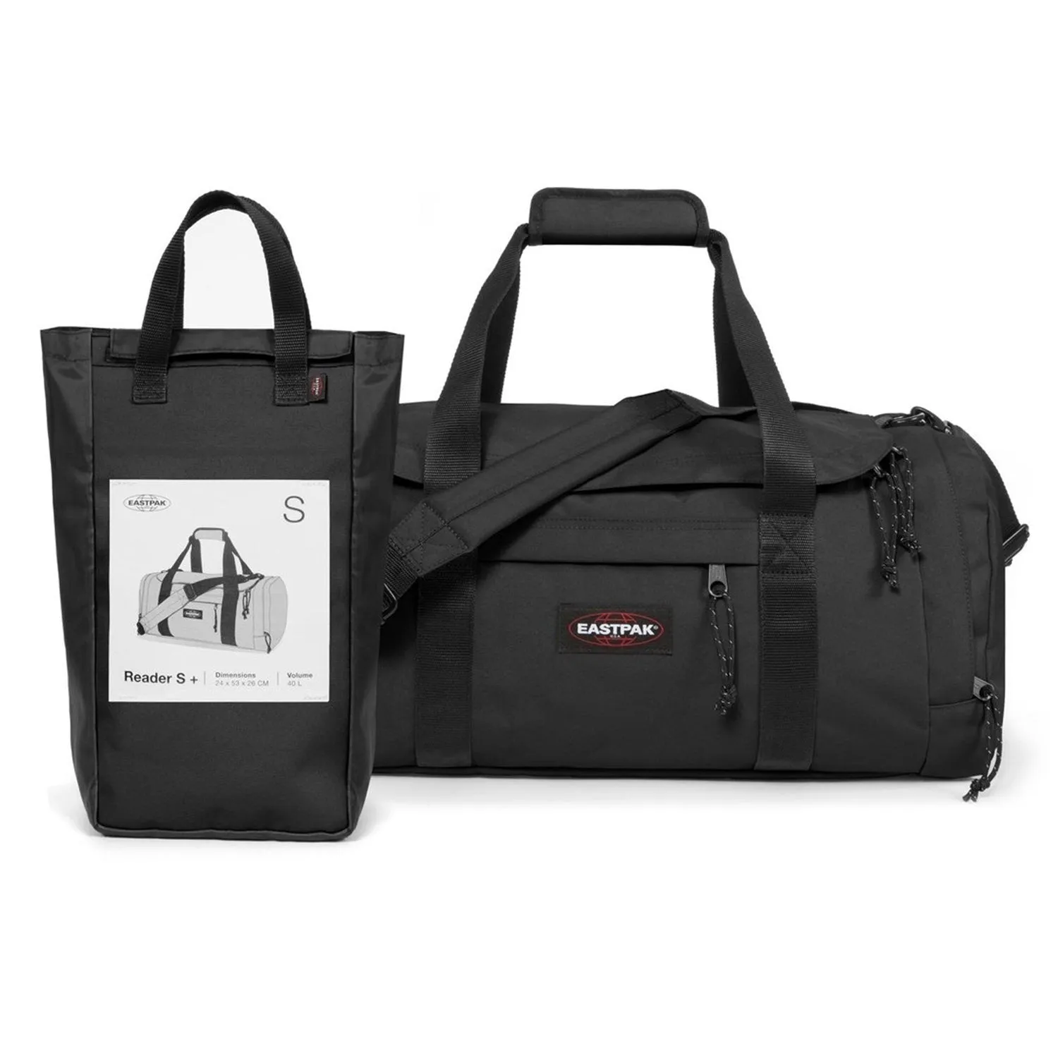 Eastpak-READER S  -Small Duffle Bag-Black-EK81D008