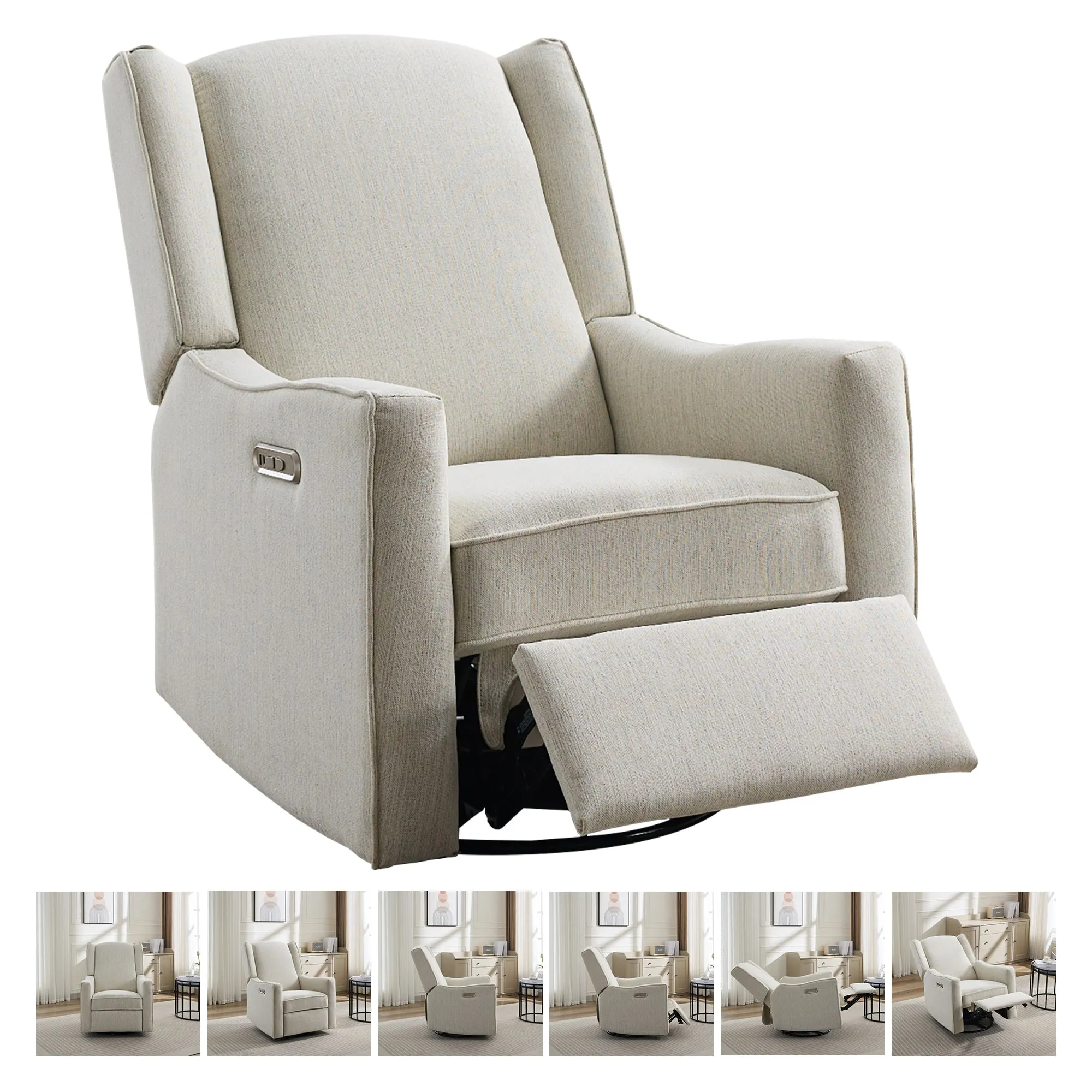 Electric nursery glider chair luxglide 106-beige