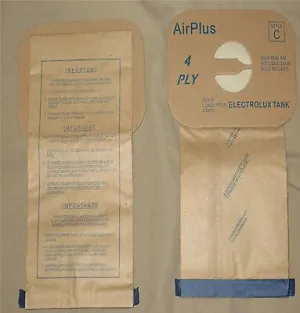 Electrolux Aerus Style C Vacuum Bags Canister Vac Type Tank Multi Filter 4-ply [9 Bags]