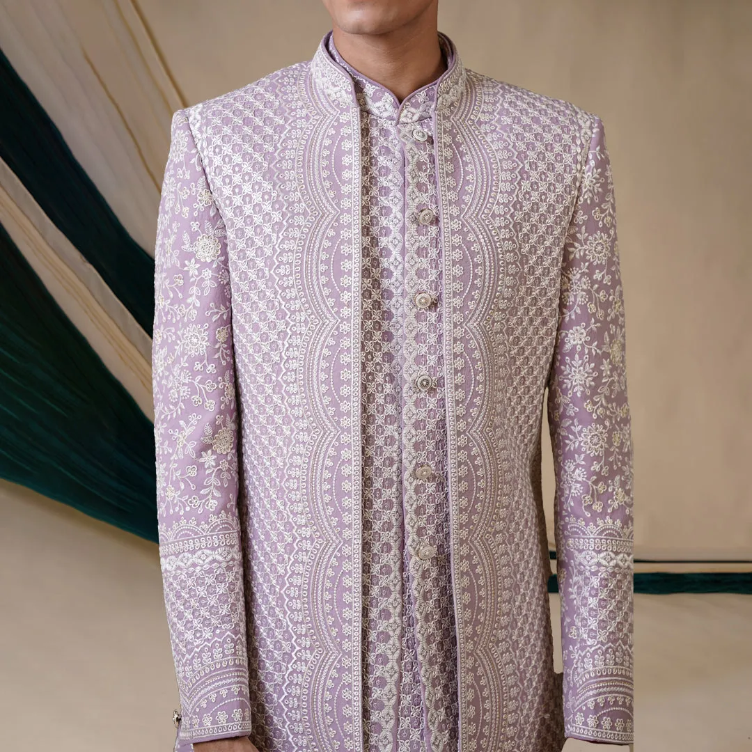 Elegance Lilac  3-Piece Jodhpuri Outfit
