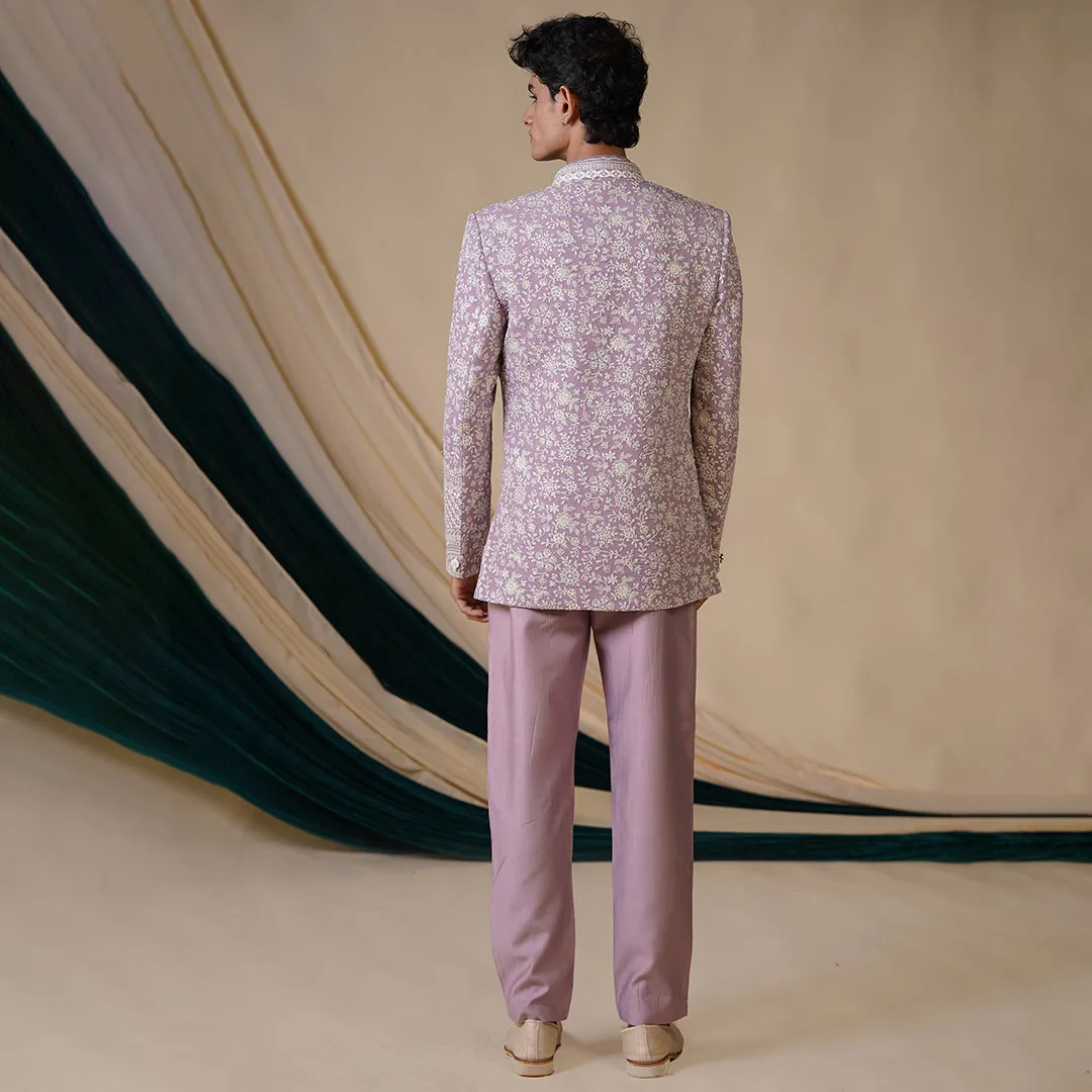 Elegance Lilac  3-Piece Jodhpuri Outfit