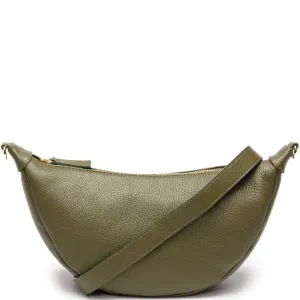 Elie Beaumont Leather Hobo Bag - Olive
