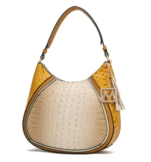 Emma Embossed Hobo Bag