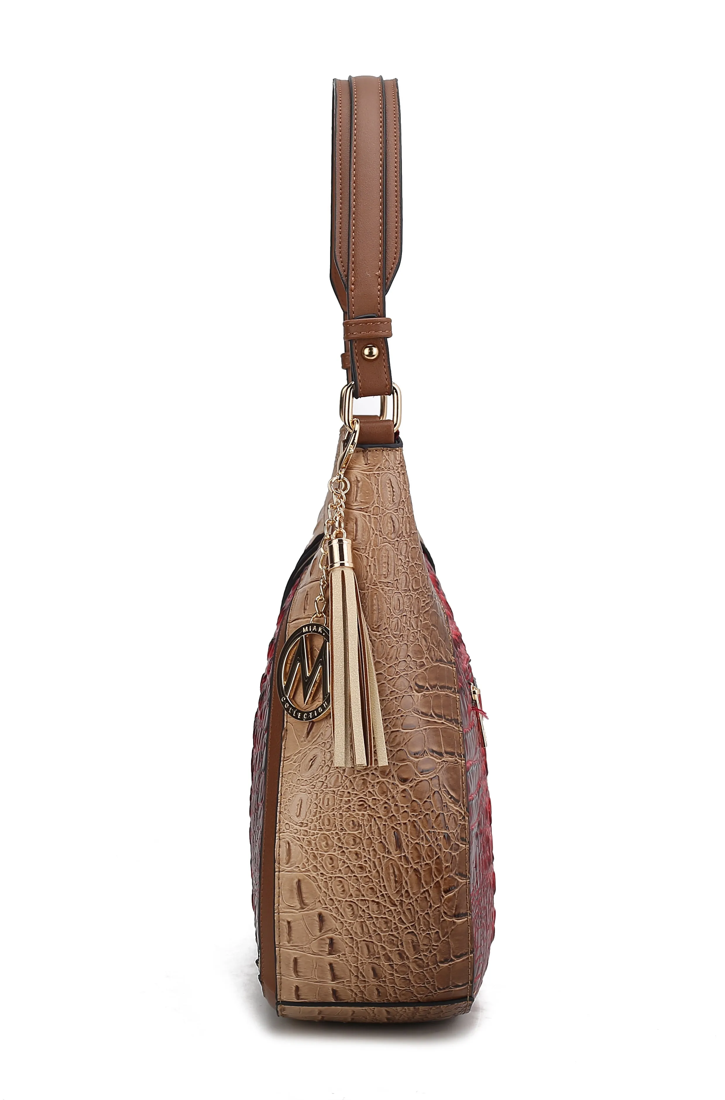Emma Embossed Hobo Bag