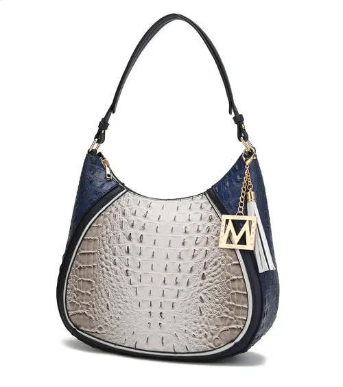 Emma Embossed Hobo Bag
